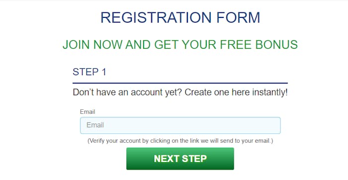 Bingo Billy Casino account registration