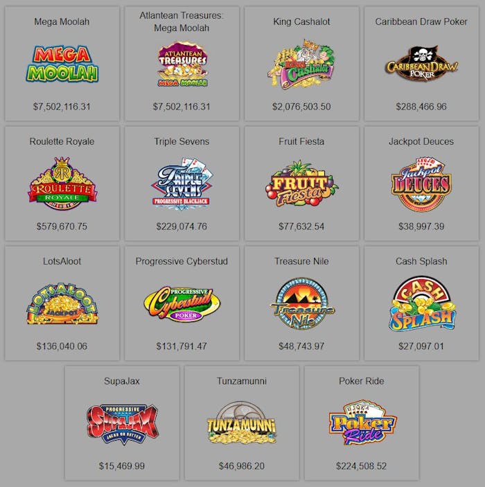 Captain Cooks Casino games selection
