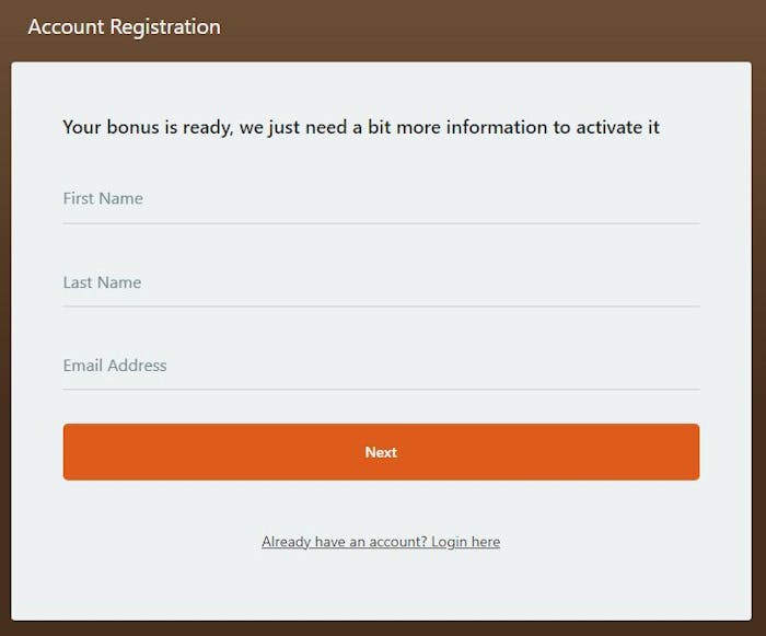Captain Cooks Casino new account registration