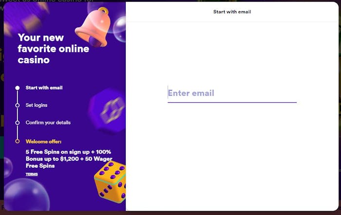 Casumo Casino account registration