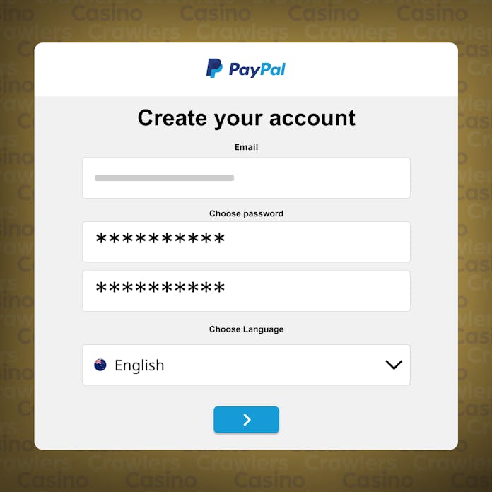 Register an account with PayPal