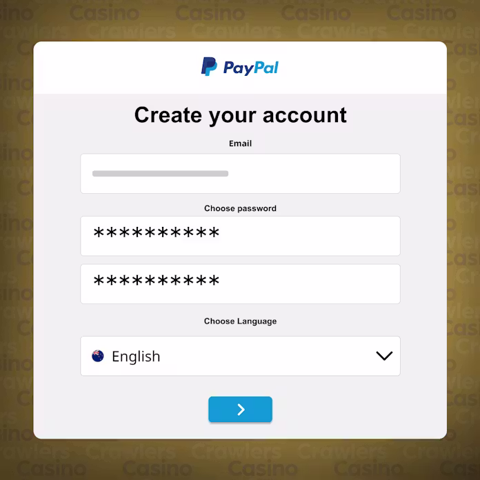Register an account with PayPal