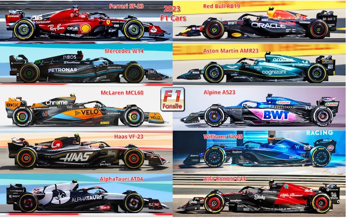 f1 cars 2023