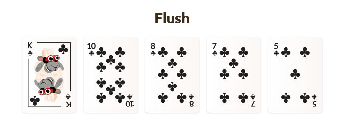 flush poker hand ranking