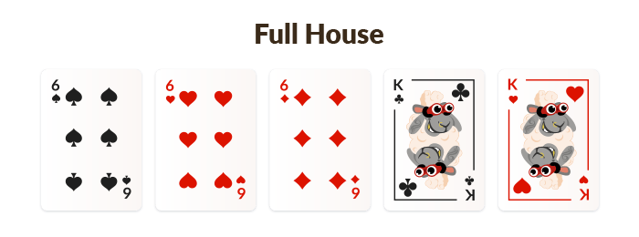 full house poker hand