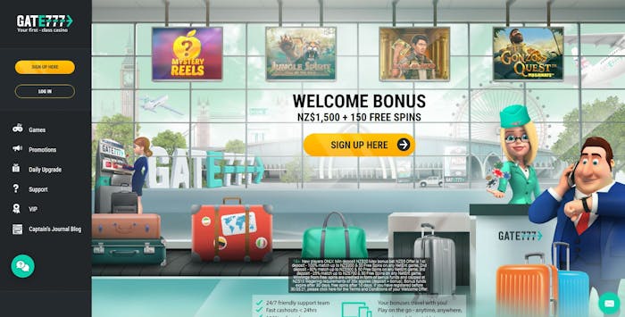 Gate 777 Casino homepage