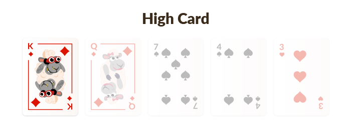 High card poker hand 