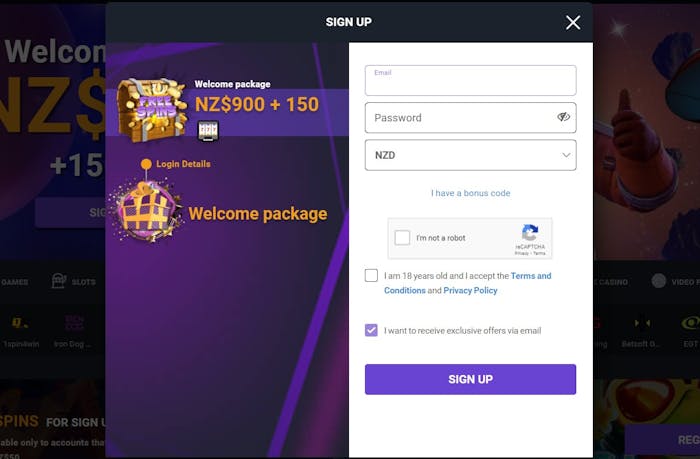 ilucki casino frontpage