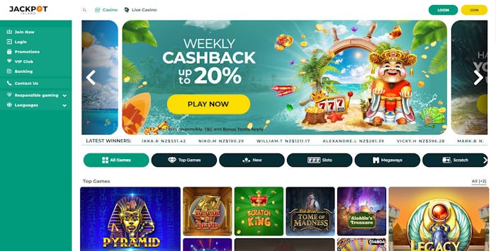 jackpot island front page