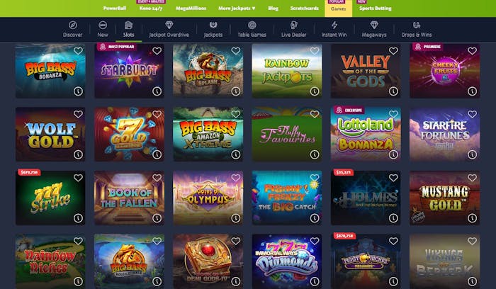 Lottoland Casino games