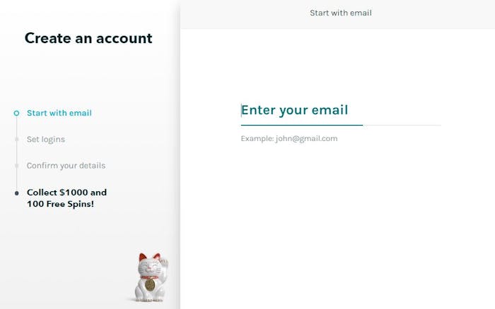 Lucky Days Casino sign up new account