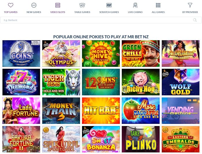 Mr Bet Casino games