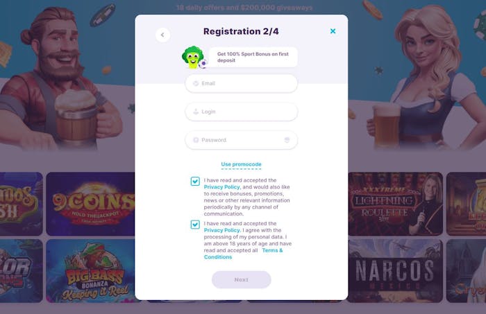 nomini casino signup