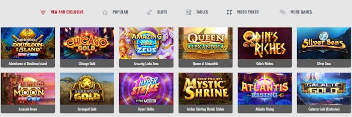 Platinum Play Casino games