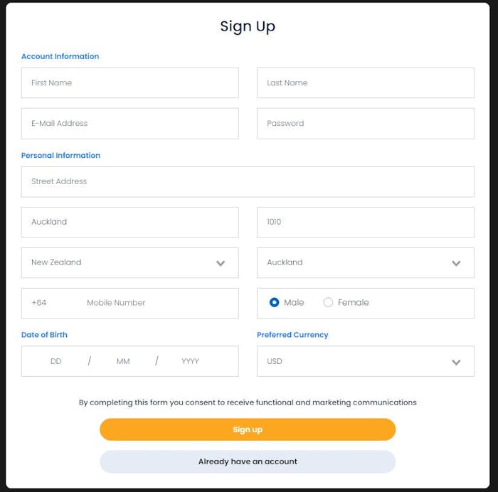 account sign up Raging Bull Casino