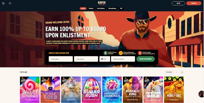 frontpage Rapid Casino