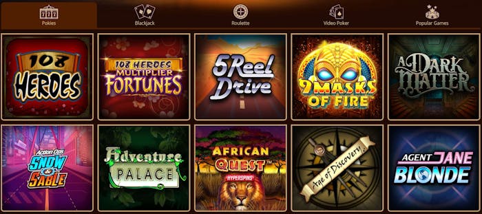 River Belle Casino games