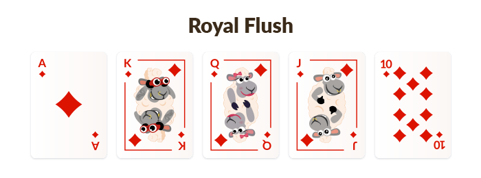 royal flush poker hand