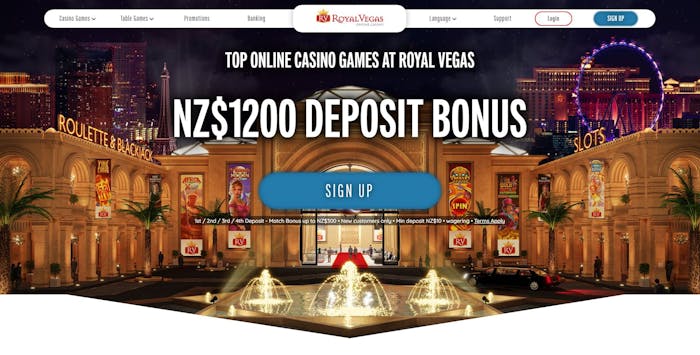 Royal Vegas Casino frontpage