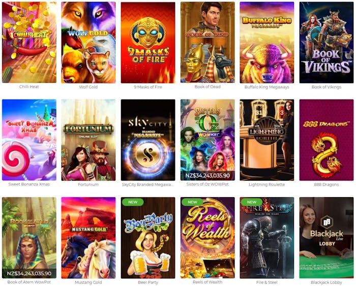 Sky City Casino games