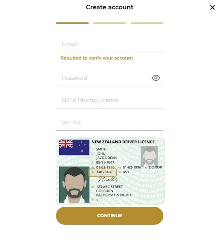 registration at Sky City Casino