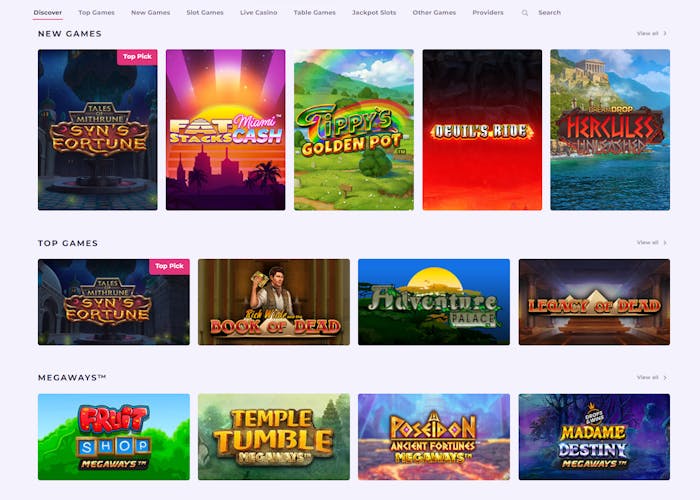 Slot Planet Casino games