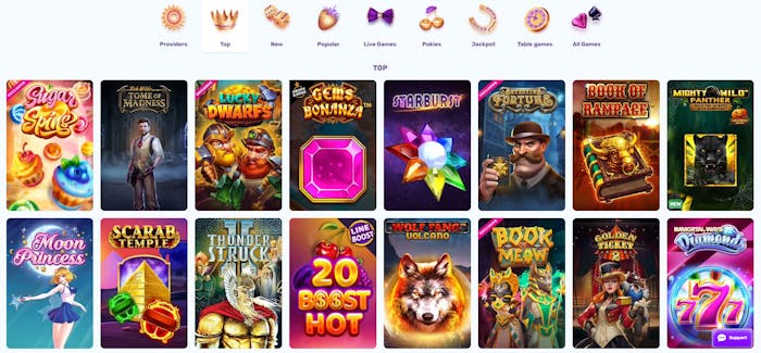 Slots Palace Casino games