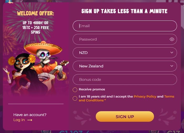 SlotVibe Casino new account sign up