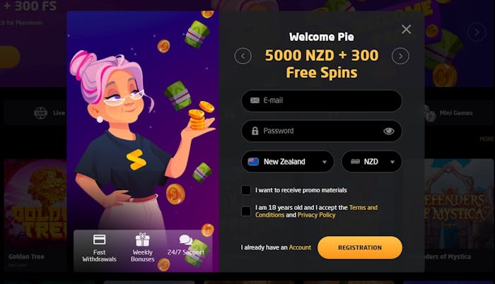 account registration at Stay Casino