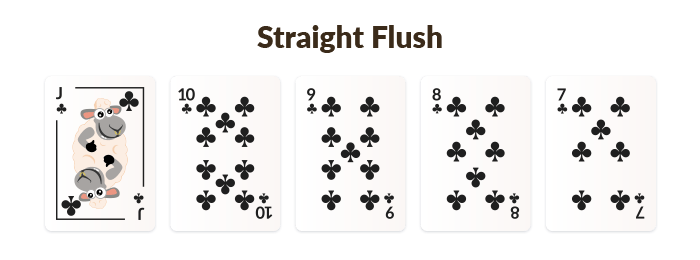 straight flush poker hand