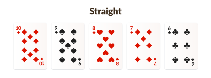 straight poker hand