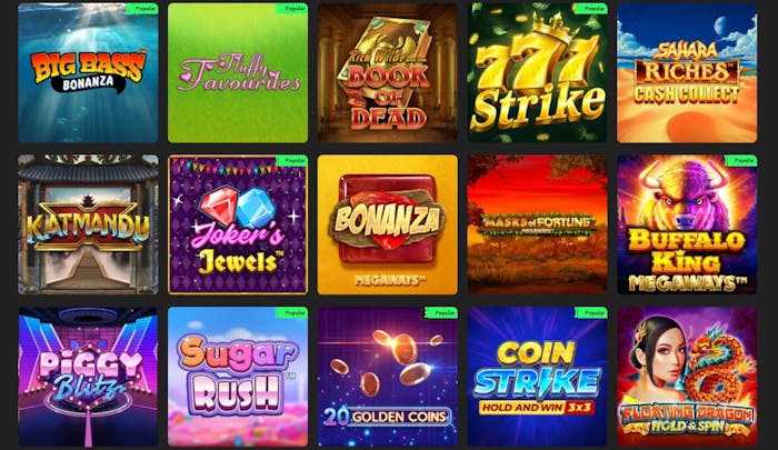 Swift Casino game options
