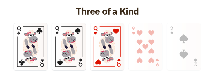 three of a kind poker hand