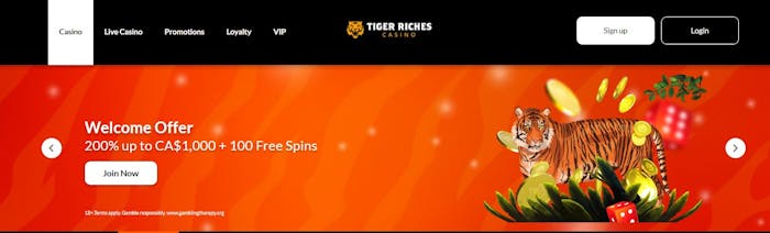 Tiger-Riches-Welcome-Offer
