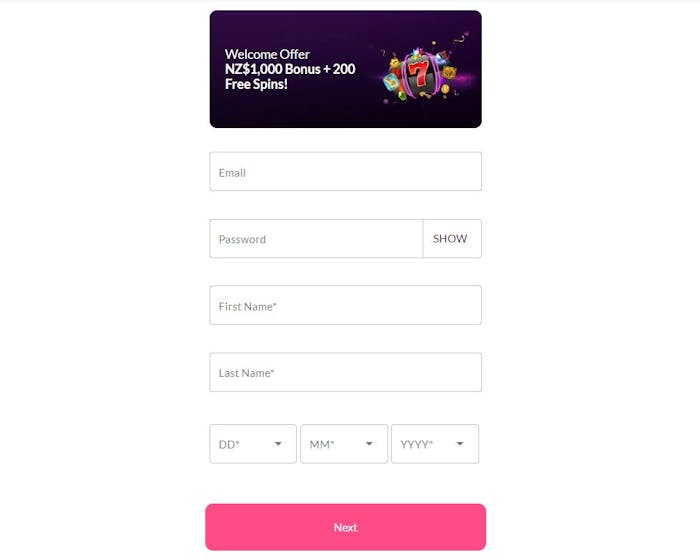 Vegas Kings Casino account sign up