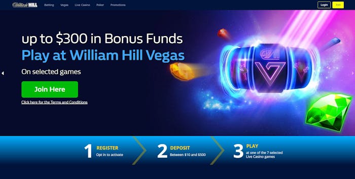 William Hill Casino homepage