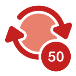 50 Spins logo