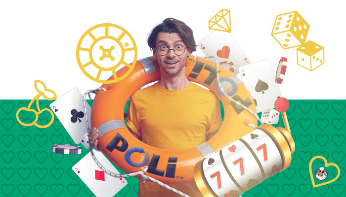 man learning about casino safety