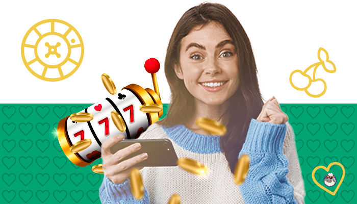 woman with free spins no deposit bonuses