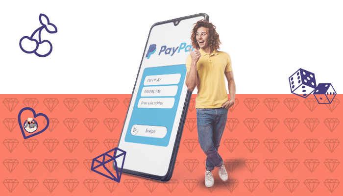 man with paypal signup phone