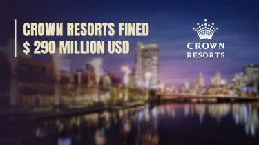 Crown Resorts fined for breach of gambling regulations.
